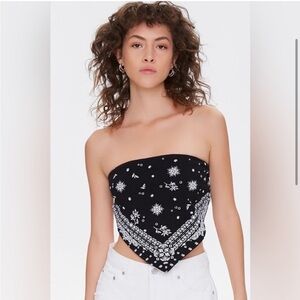 Forever 21 Bandana Tube Top